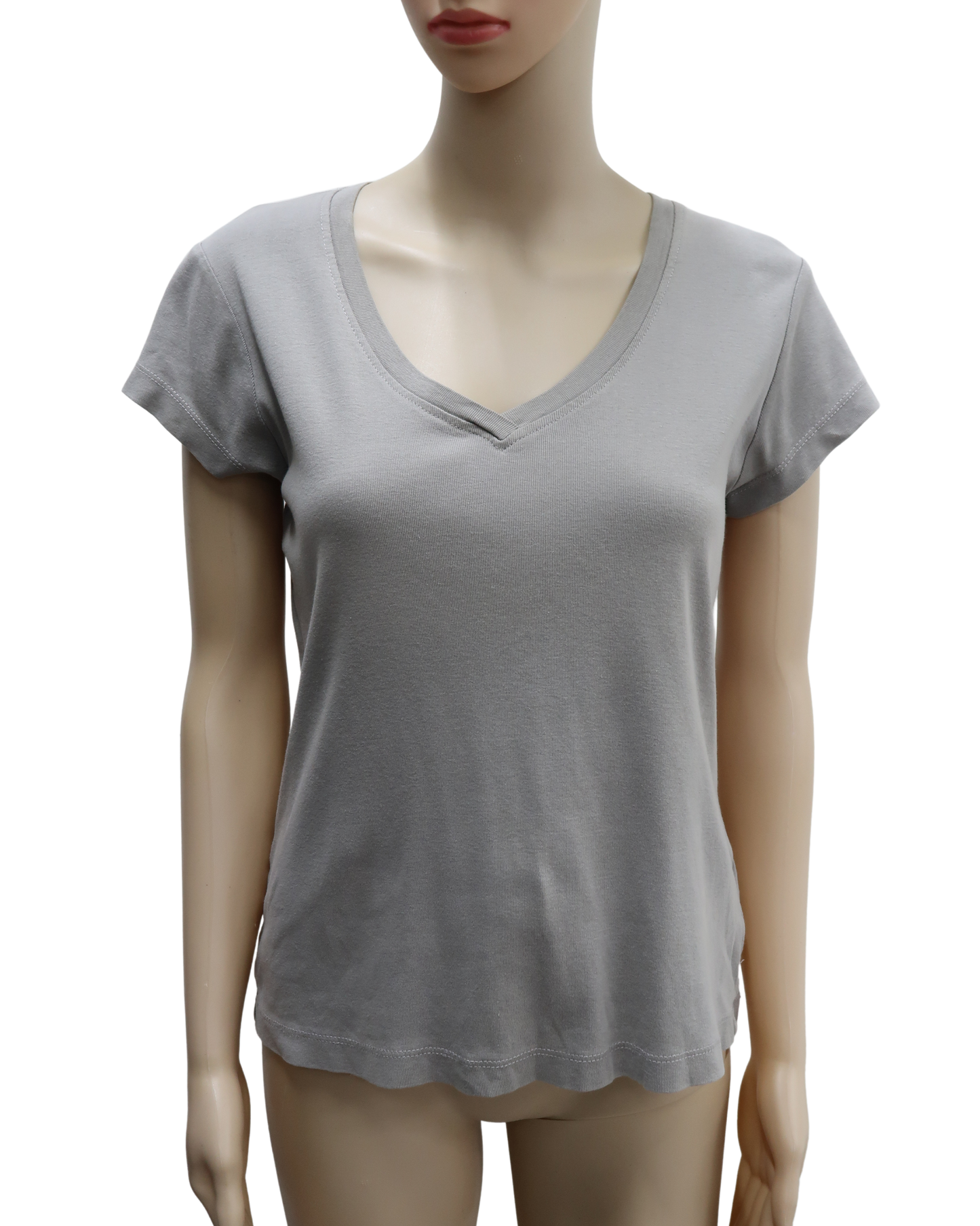 T-shirt gris col V - Ici et maintenant - M