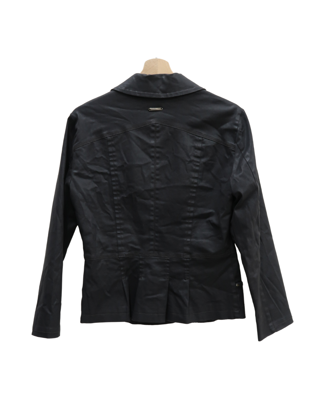 Veste en cuir noire vintage - Voodoo - M