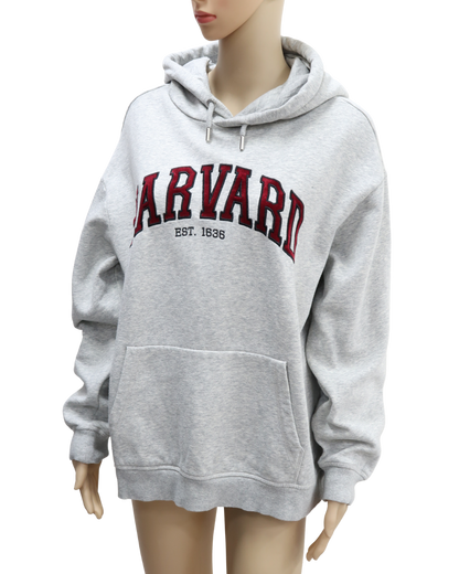 Sweat à capuche gris "Harvard" - H&M - M