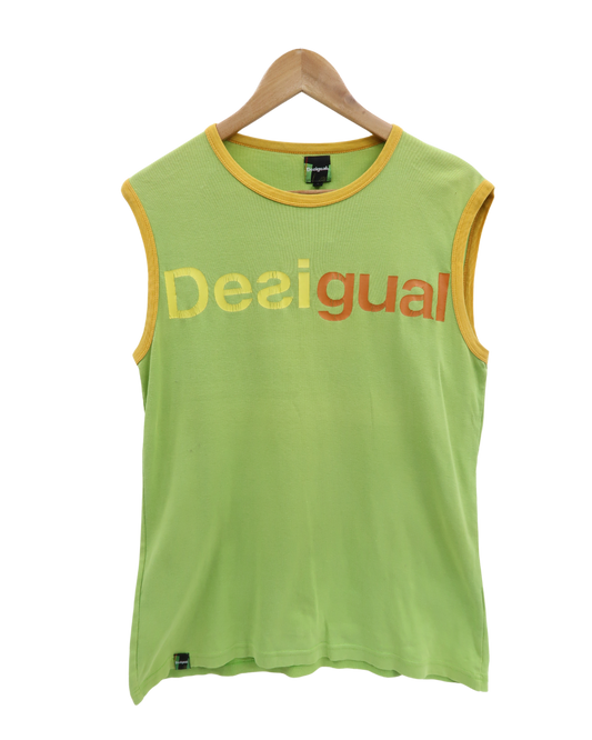 Débardeur vert & jaune - Desigual - L