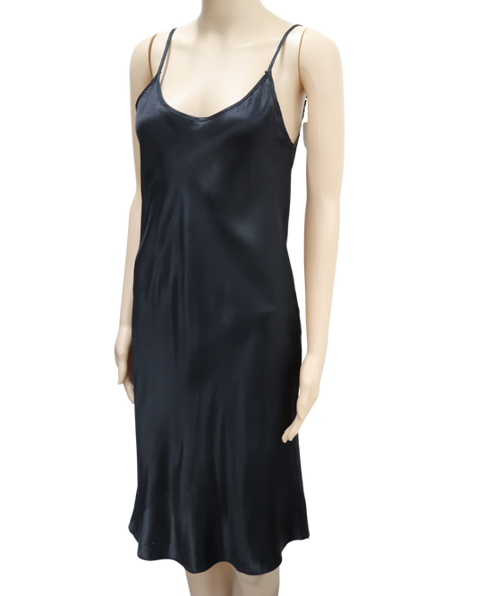 Robe noire satin - S