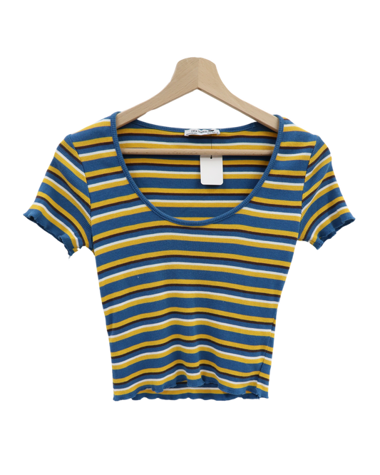 Crop top rayé - Zara - S