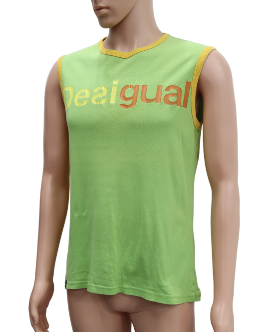 Débardeur vert & jaune - Desigual - L