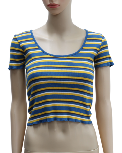 Crop top rayé - Zara - S