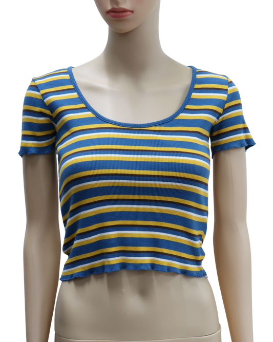 Crop top rayé - Zara - S