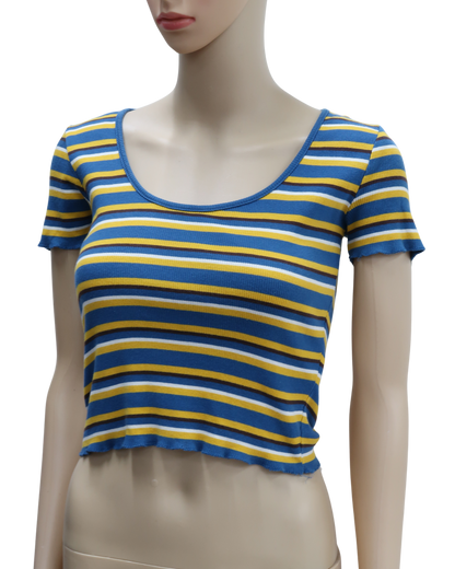 Crop top rayé - Zara - S