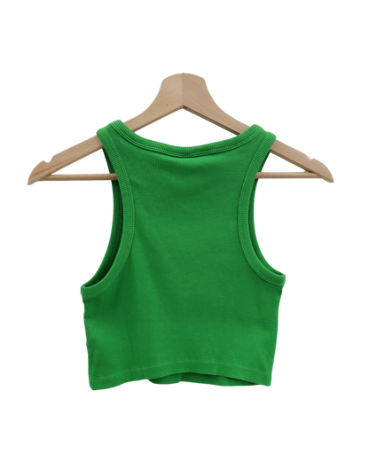 Crop top vert - H&M - XS