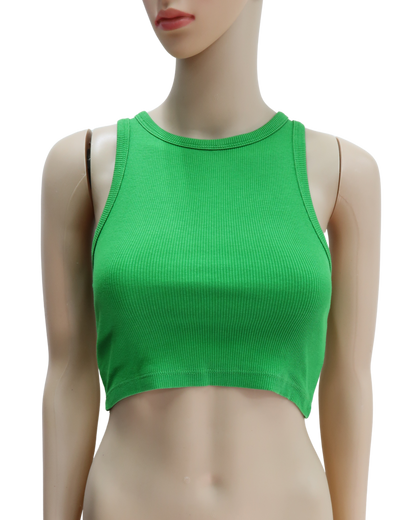 Crop top vert - H&M - XS
