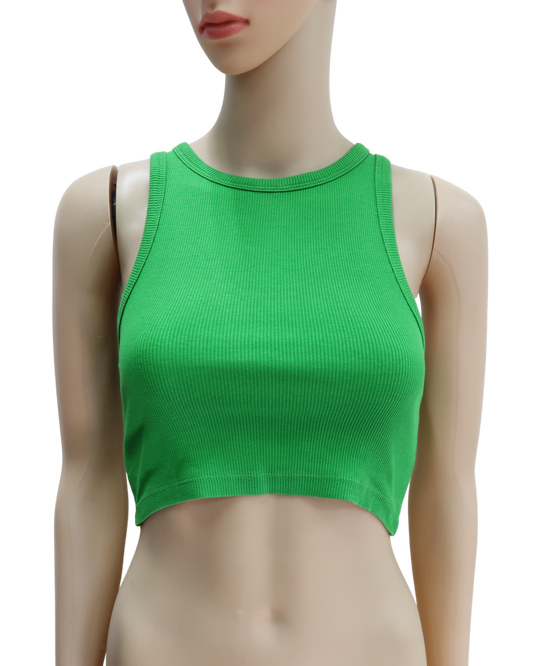 Crop top vert - H&M - XS