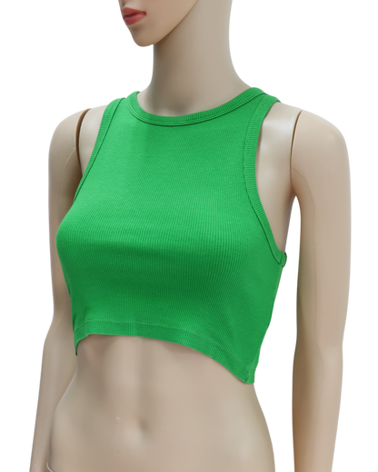 Crop top vert - H&M - XS