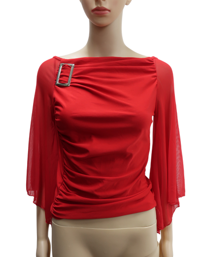 Haus drapé rouge - Newfashion - S