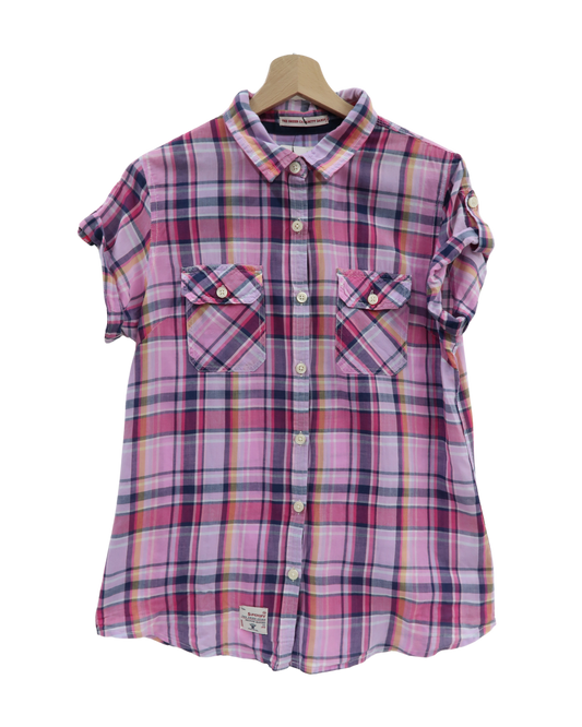 Chemise à manches courtes à carreaux - Superdry - M