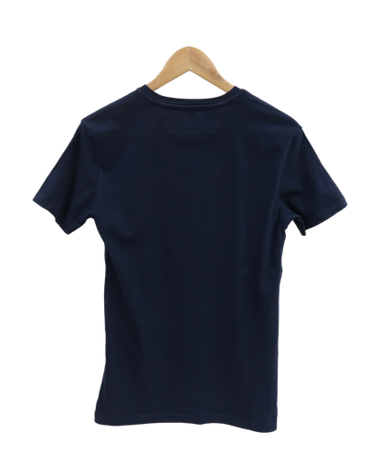 T-shirt à manches courtes bleu marine - Zara - S