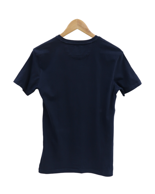 T-shirt à manches courtes bleu marine - Zara - S