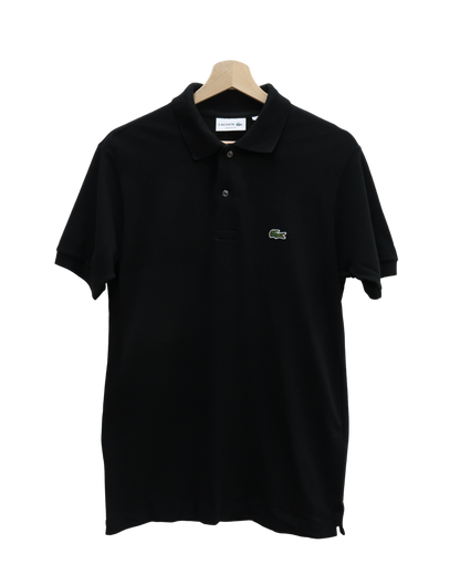 Polo noir à manches courtes - Lacoste - S