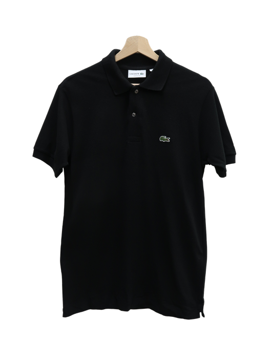 Polo noir à manches courtes - Lacoste - S