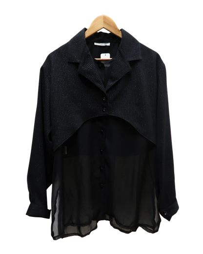 Chemise noire - Lady Vendetta - Taille unique