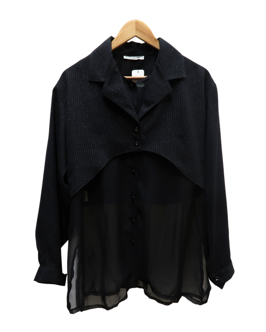 Chemise noire - Lady Vendetta - Taille unique