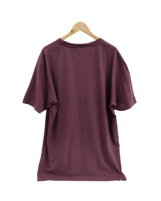 T-shirt à manches courtes bordeaux - Pull&bear - XXL