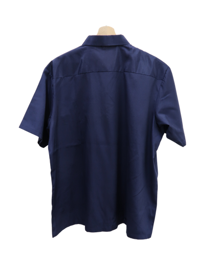 Chemise à manches courtes bleue marine - Thai Silk - XL