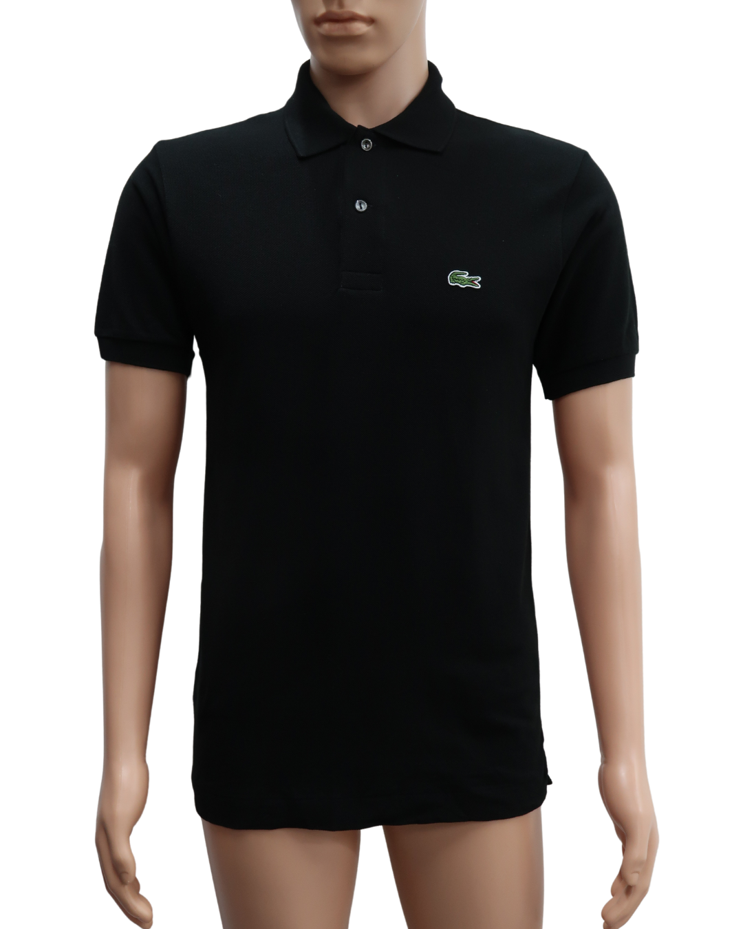 Polo noir à manches courtes - Lacoste - S