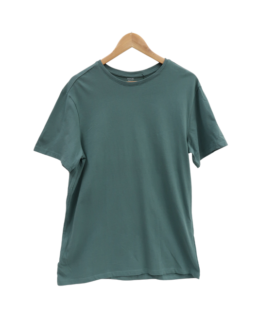 T-shirt vert turquoise col rond - Kiabi - M