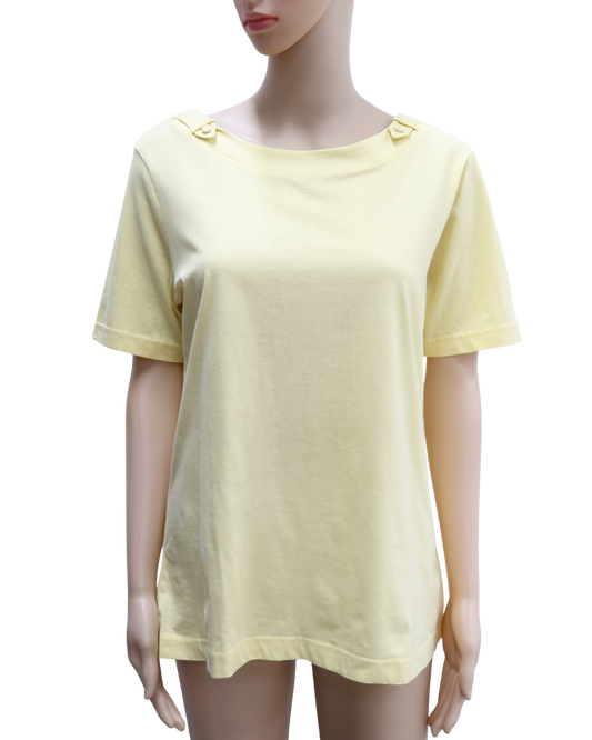 T-shirt jaune pâle - Anne Lançay - M