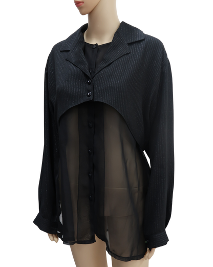 Chemise noire - Lady Vendetta - Taille unique