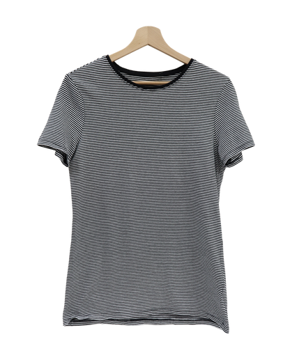 T-shirt rayé noir et blanc - Primark - M/L