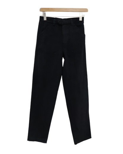 Pantalon chino noir strié en velour - Jules - S
