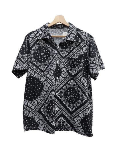 Chemise à manches courtes à motifs - Shein - M
