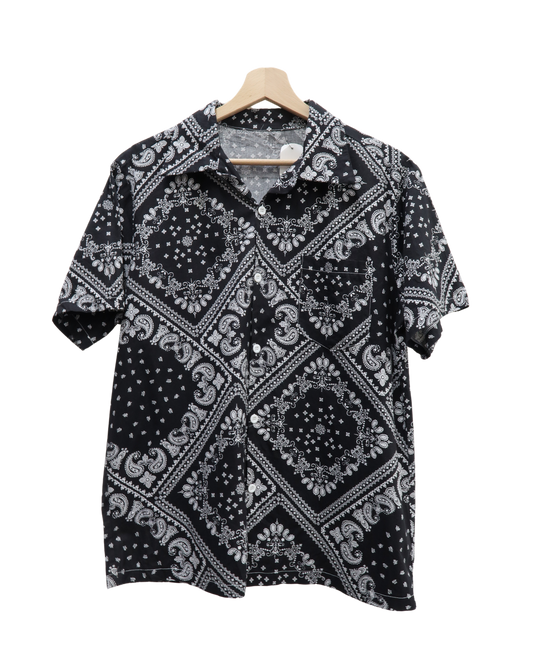 Chemise à manches courtes à motifs - Shein - M