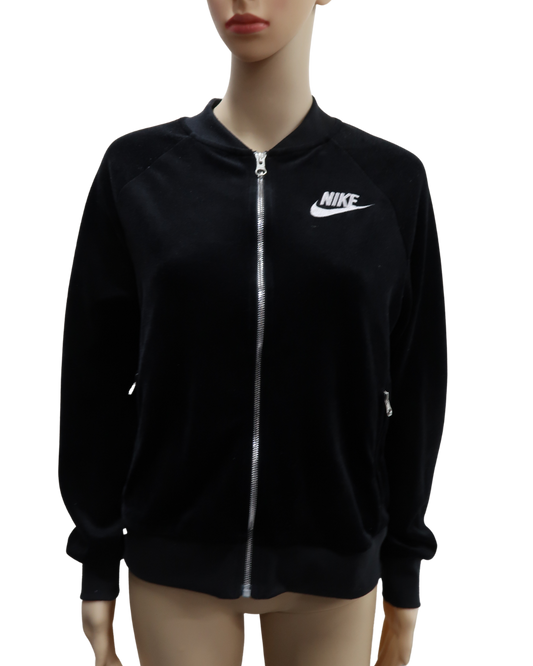 Gilet à capuche noir en velours - Nike - S