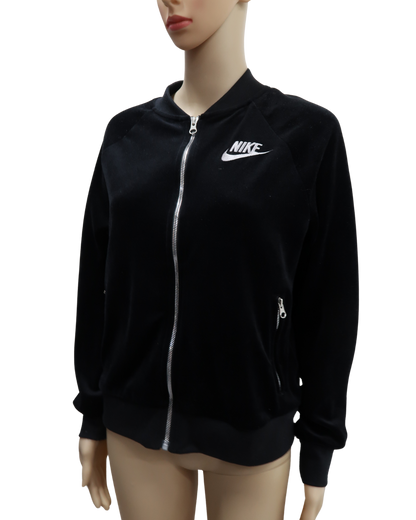 Gilet à capuche noir en velours - Nike - S