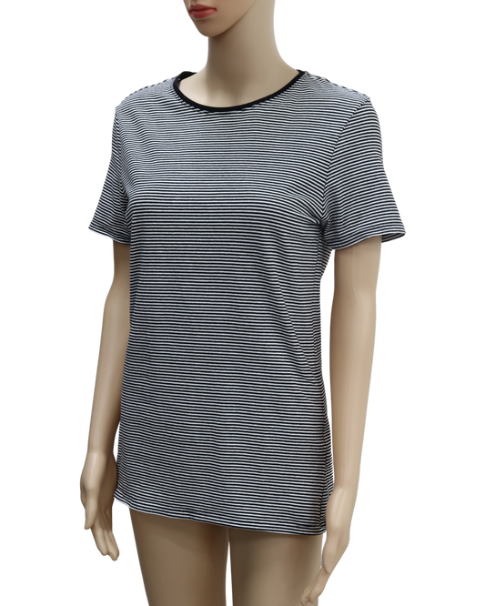 T-shirt rayé noir et blanc - Primark - M/L