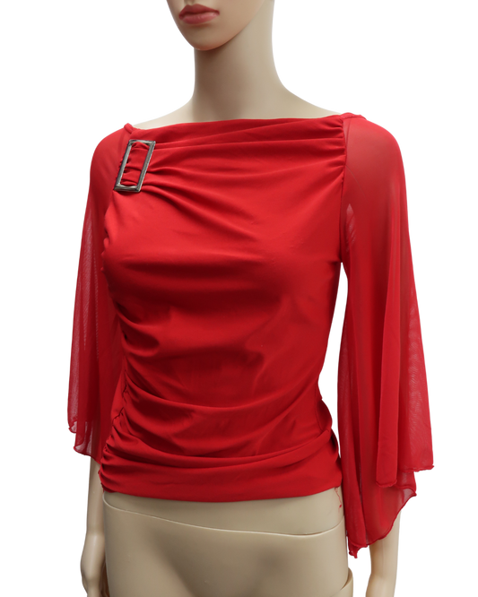 Haus drapé rouge - Newfashion - S