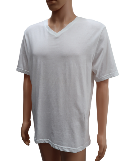 T-shirt blanc col V - Tissaia Basics - M