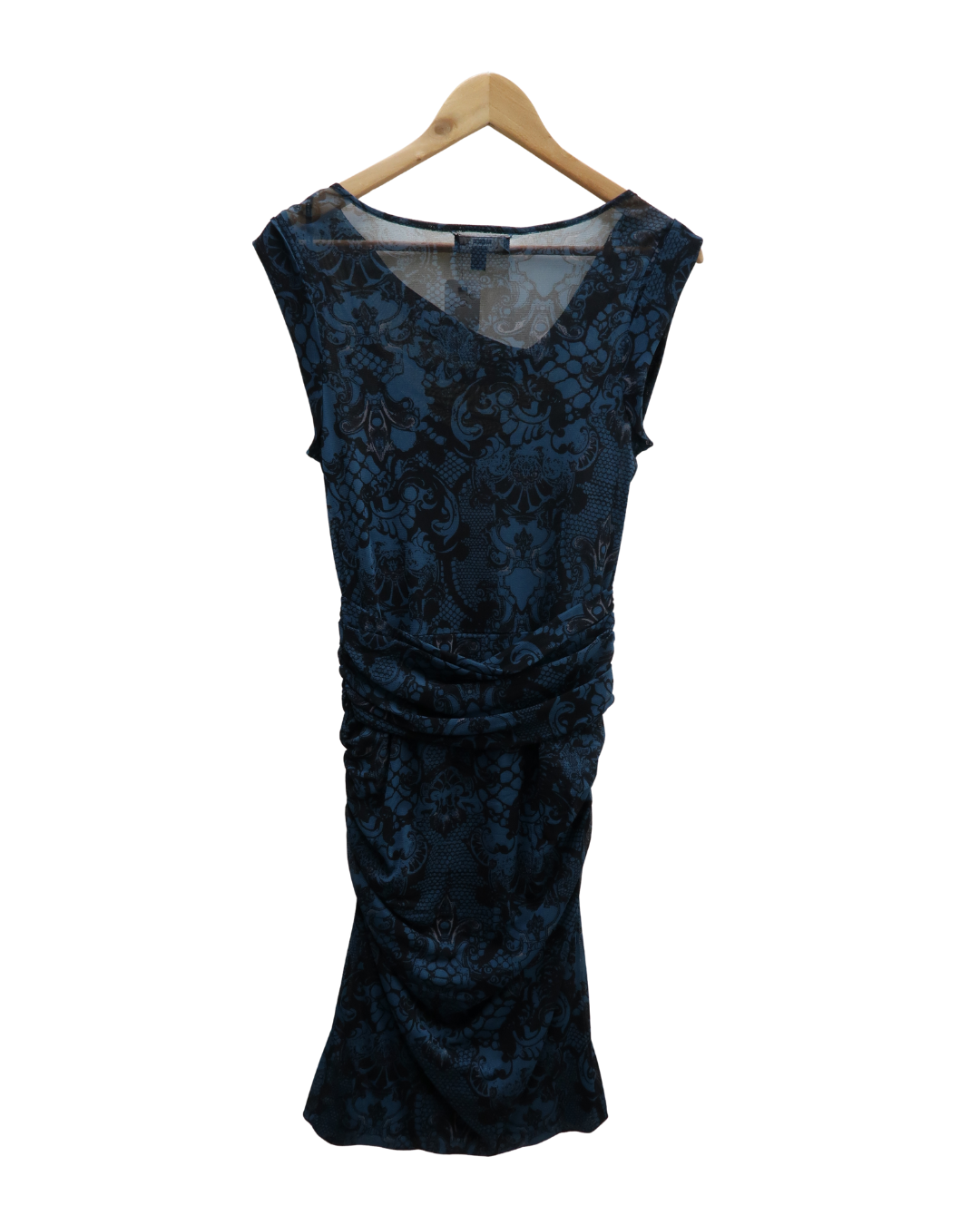Robe longue turquoise & noire - Mexx - M
