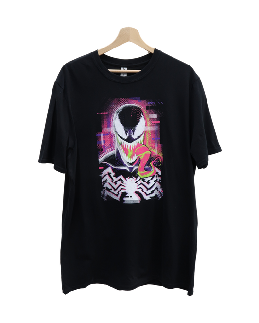 T-shirt noir à graphique - L