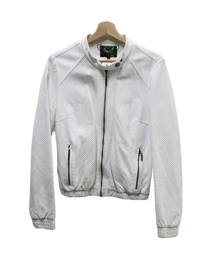Veste blanche en simili cuir - Cooleat - M