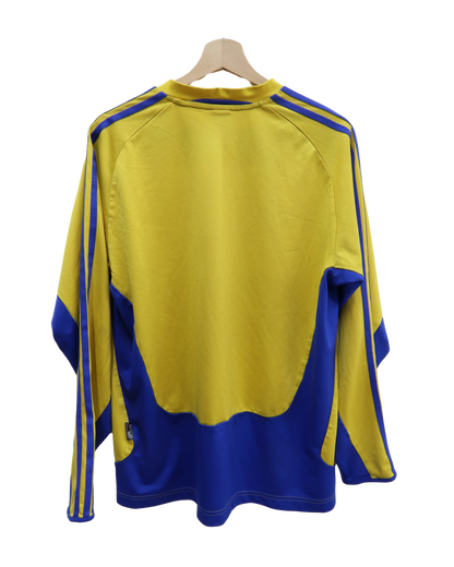 Maillot à manches longues bleu et jaune - Adidas - L