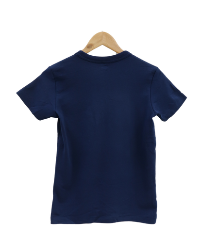 T-shirt à manches courtes bleu marine col rond - Uniqlo - S