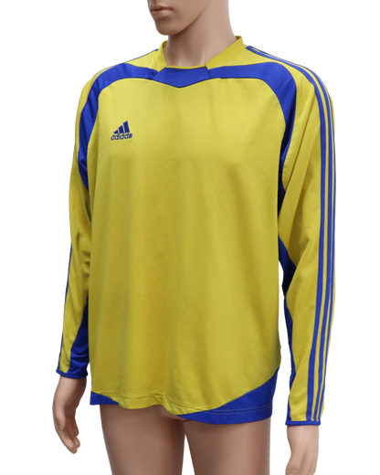 Maillot à manches longues bleu et jaune - Adidas - L