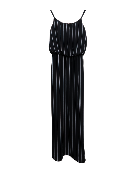 Robe longue à rayures noire et blanche - Only - S