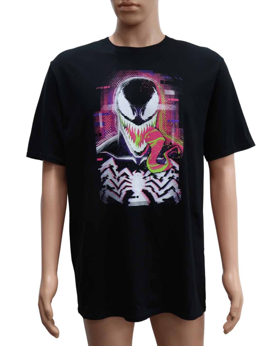 T-shirt noir à graphique - L