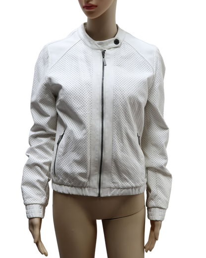 Veste blanche en simili cuir - Cooleat - M