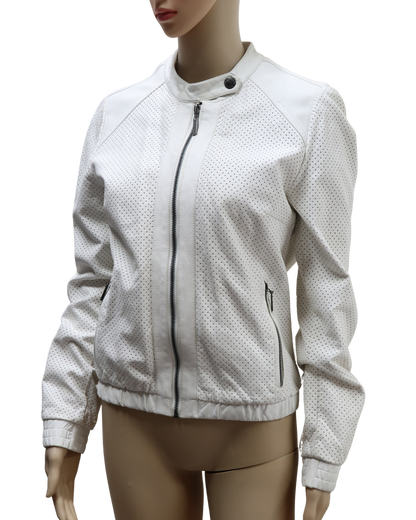 Veste blanche en simili cuir - Cooleat - M