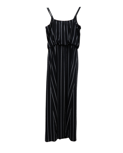 Robe longue à rayures noire et blanche - Only - S