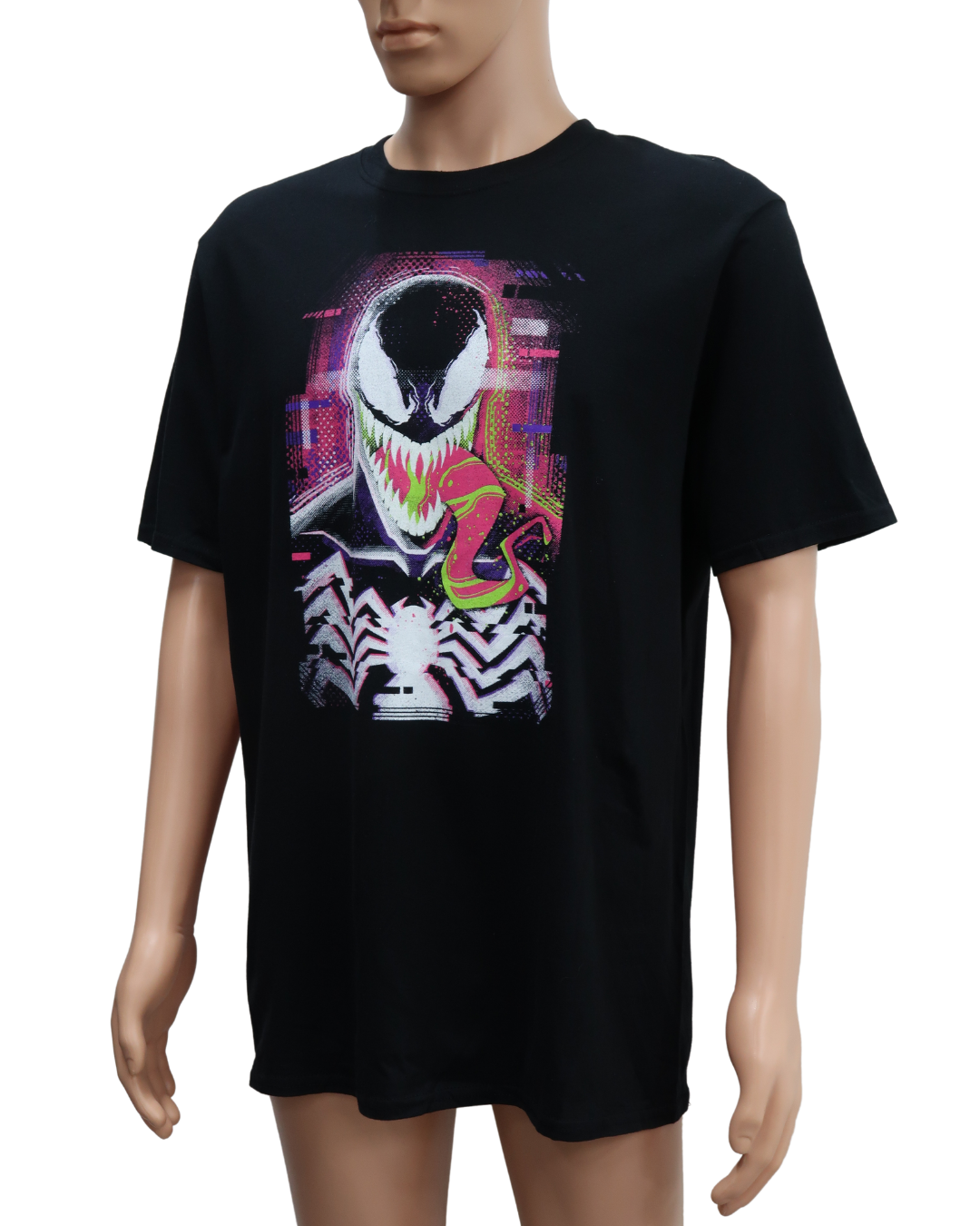 T-shirt noir à graphique - L