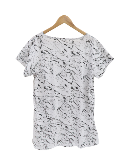 T-shirt blanc & noir - XL